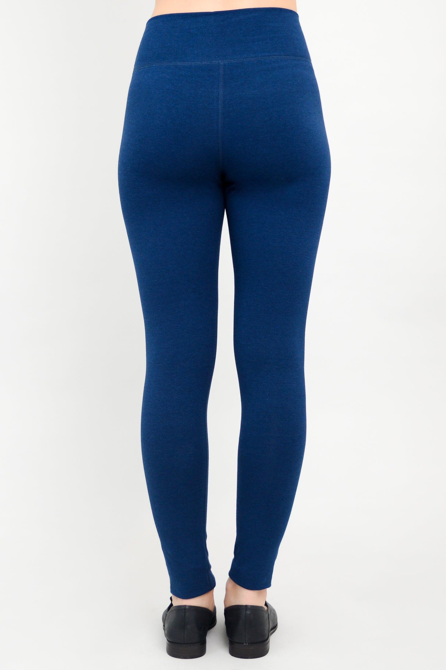 Dixie Leggings for Women - Soft Bamboo Fleece, Indigo Blue - Perfect for Yoga, Lounge & Everyday Comfort
