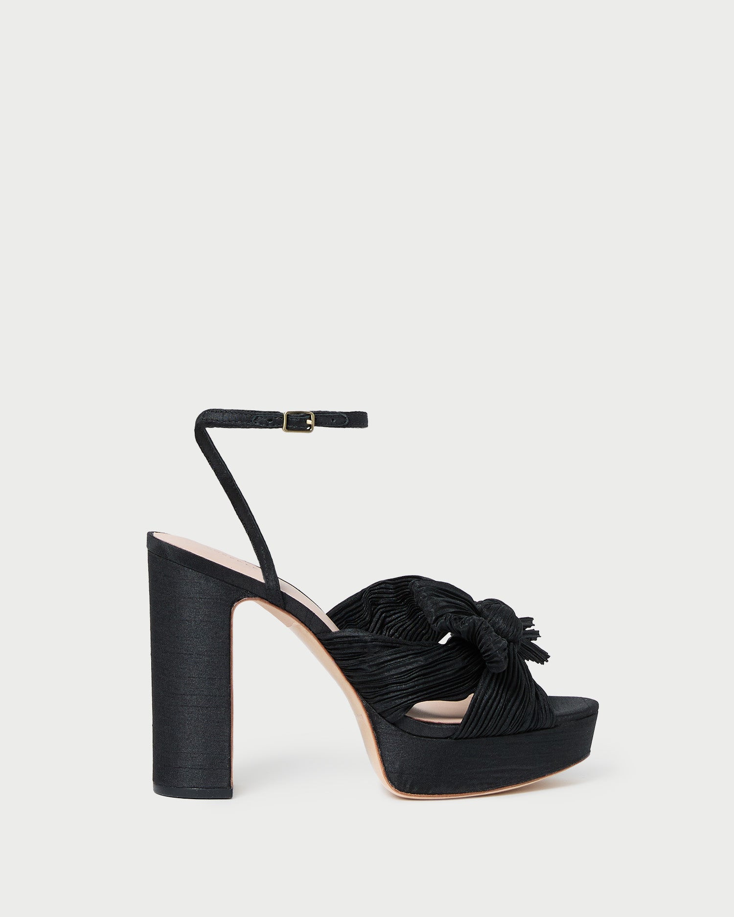 Natalia Black Platform Bow Heel - Elegant Women's High Heel Shoes for Parties, Weddings & Special Occasions