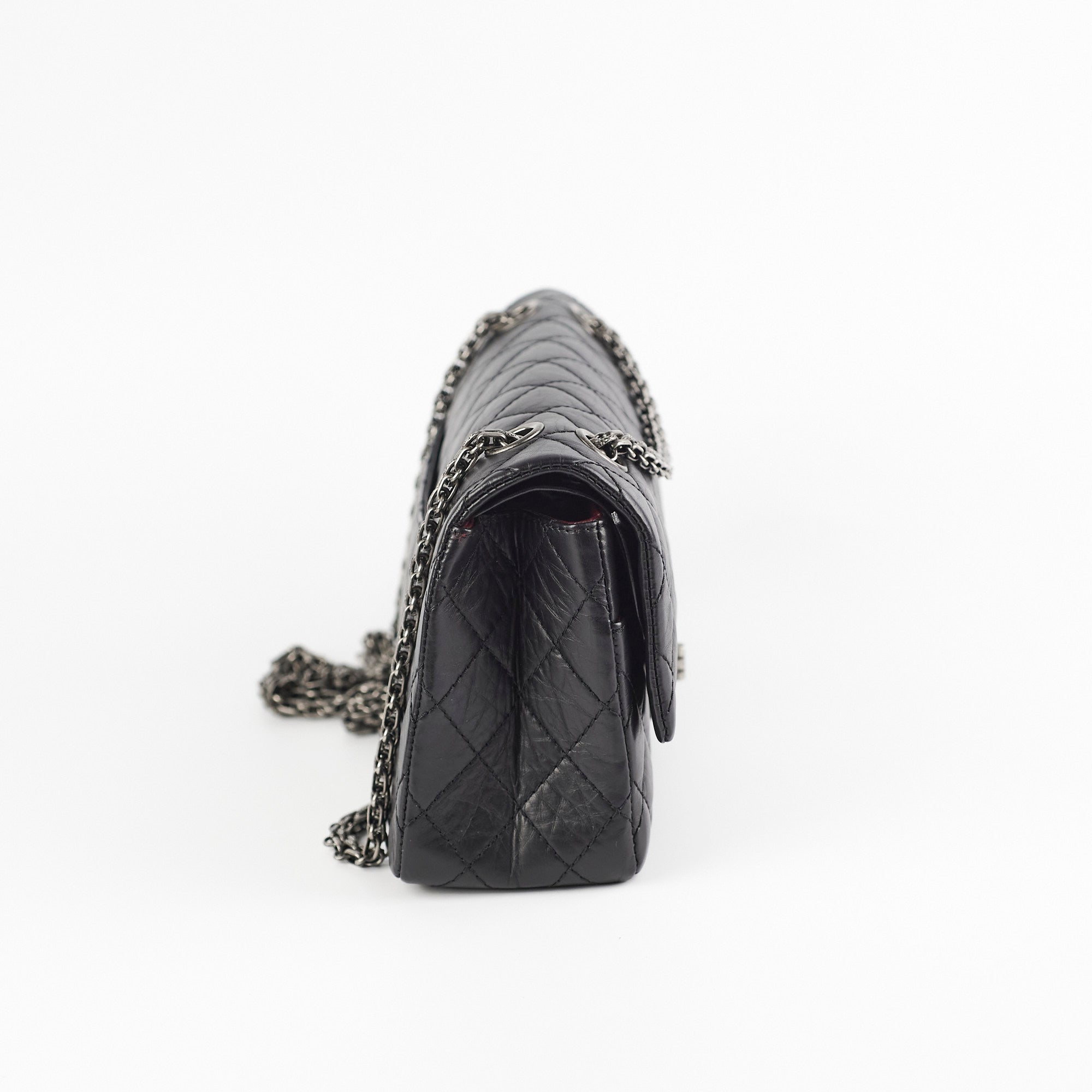 Authentic Chanel Reissue 225 Black Calfskin Leather Flap Bag - Luxury Handbag for Women, Perfect for Evening Events & Special Occasions