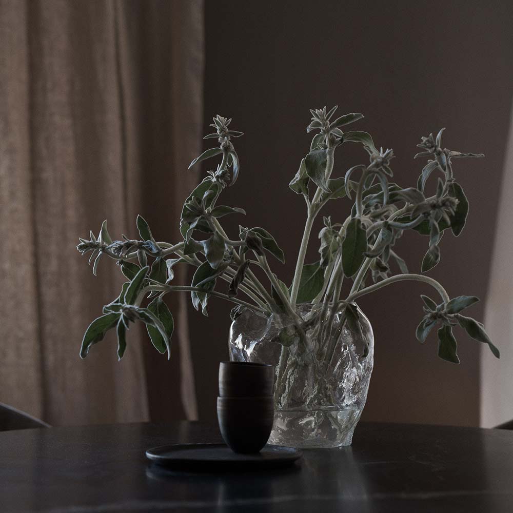 NEW WORKS Blaehr Large Clear Glass Vase - Elegant Home Decor for Living Room, Dining Table & Wedding Centerpieces