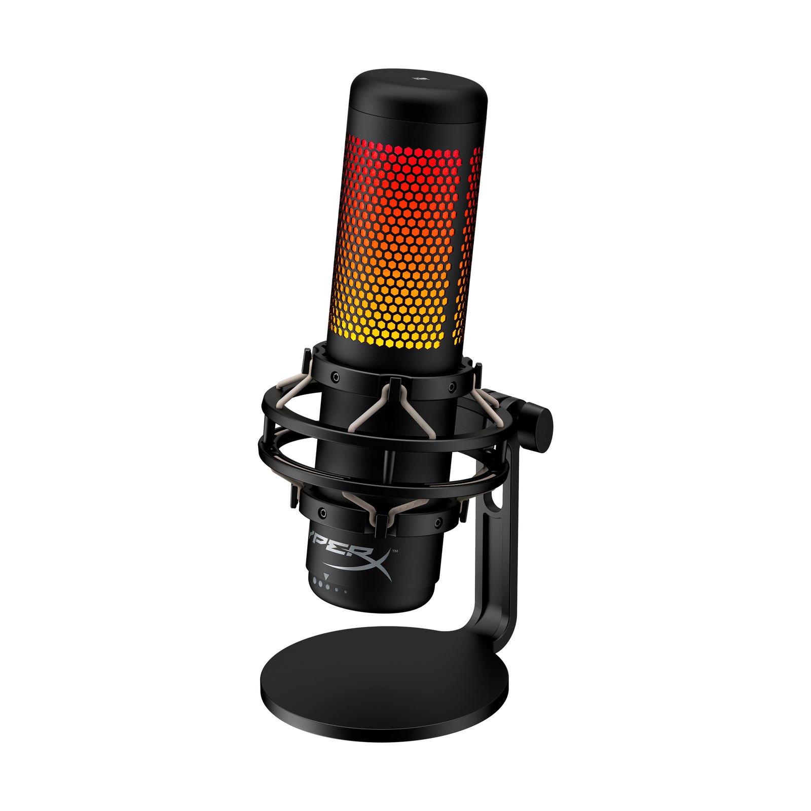 HyperX QuadCast S USB Condenser Microphone with Shield Pop Filter Bundle - Professional Streaming, Podcasting & Gaming Setup for PC, PS4 & Mac