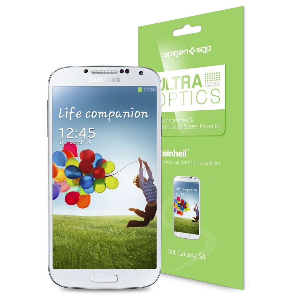 Spigen Crystal Clear Screen Protector for Galaxy S4 - Scratch Protection