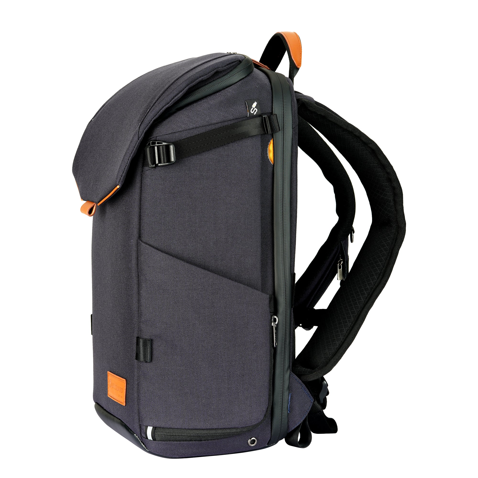 VEO CITY B46 Large DSLR Camera Backpack with Detachable Pouch - Waterproof & Durable Navy Blue Camera Bag for Travel, Hiking & Photography Enthusiasts