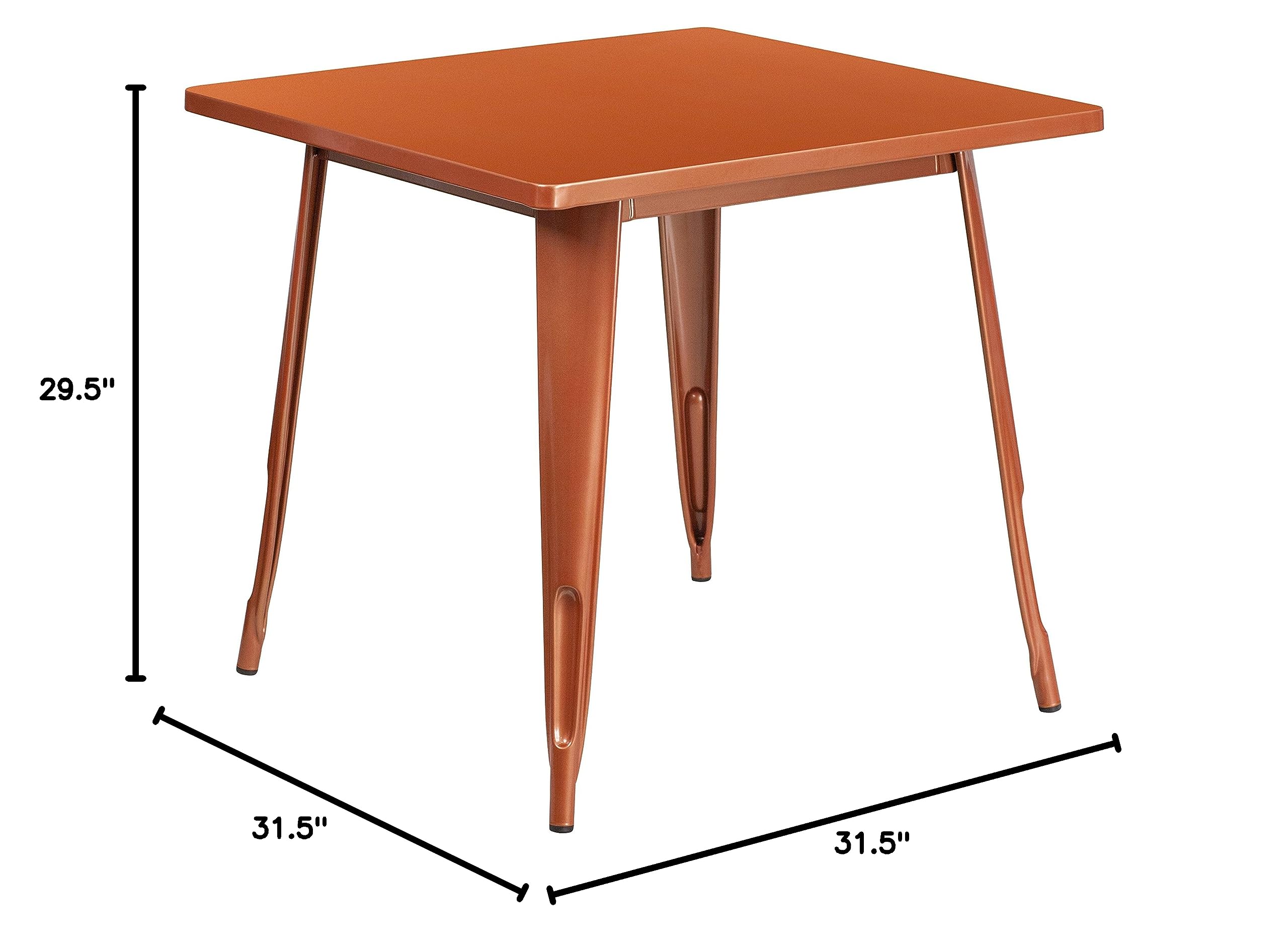 Merrick Lane Nash Indoor-Outdoor Dining Table - 31.5