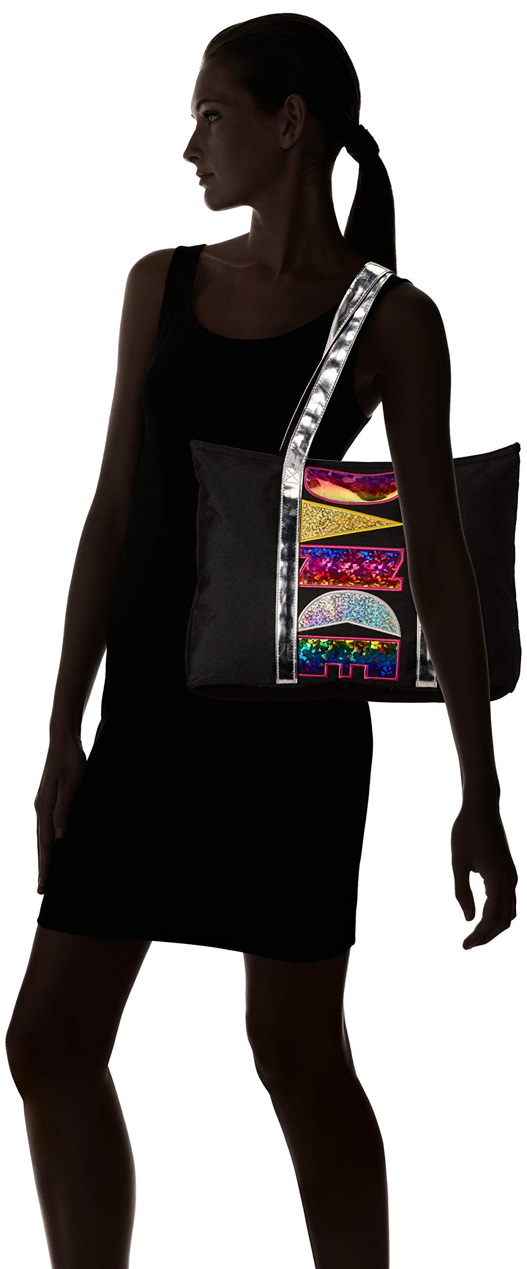 Rainbow Shimmer Tote Bag for Dance - Waterproof & Lightweight Carryall with Adjustable Strap - Perfect for Dance Classes, Gym, Beach & Everyday Use