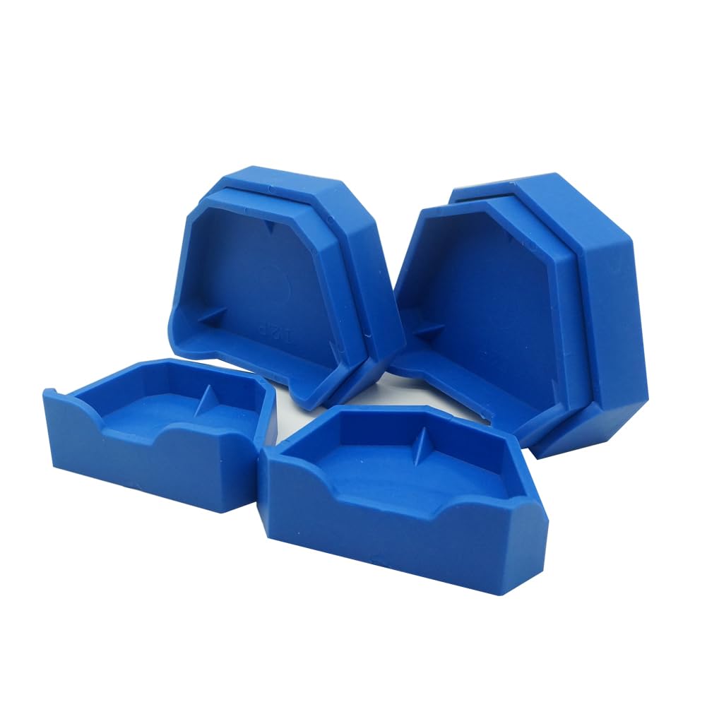 6PCS Dental Plaster Mold Base Forming Kit - Professional Impression Trays & Model Base Set for Dentists, Orthodontists & Dental Labs | Perfect for Crowns, Bridges & Denture Making