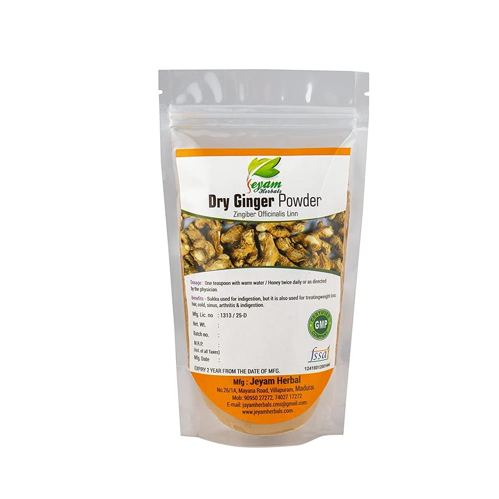 Premium Organic Dry Ginger Powder - 200G, 100% Natural & Pure, Sandal Color - Perfect for Cooking, Baking, Tea & Wellness Remedies