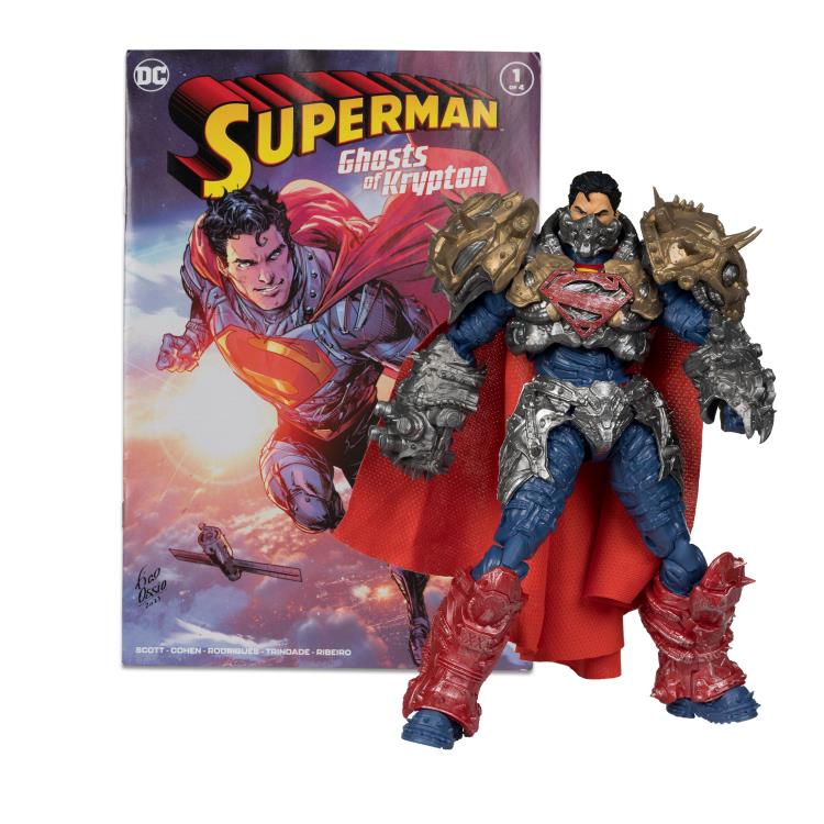 Superman Ghosts of Krypton Page Punchers Action Figure with Comic Book - Collectible DC Comics Character Toy for Display & Play - Perfect for Superhero Fans, Collectors & Gift Giving