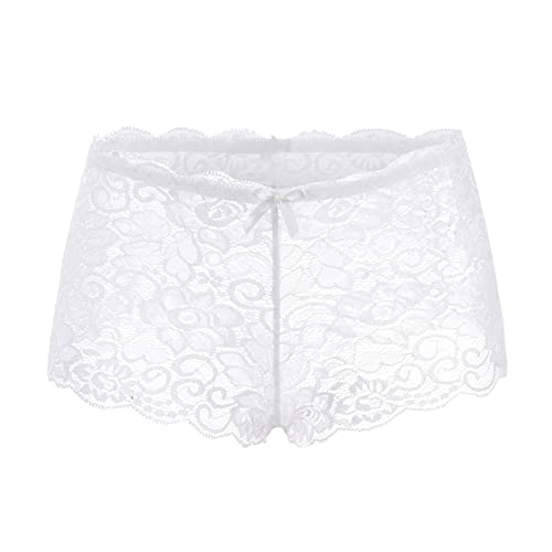 Sexy Lace Women's Brief Panties - Soft Comfortable Bikini Underwear Seamless Breathable Ladies Boxer Panties for Everyday Wear & Special Occasions