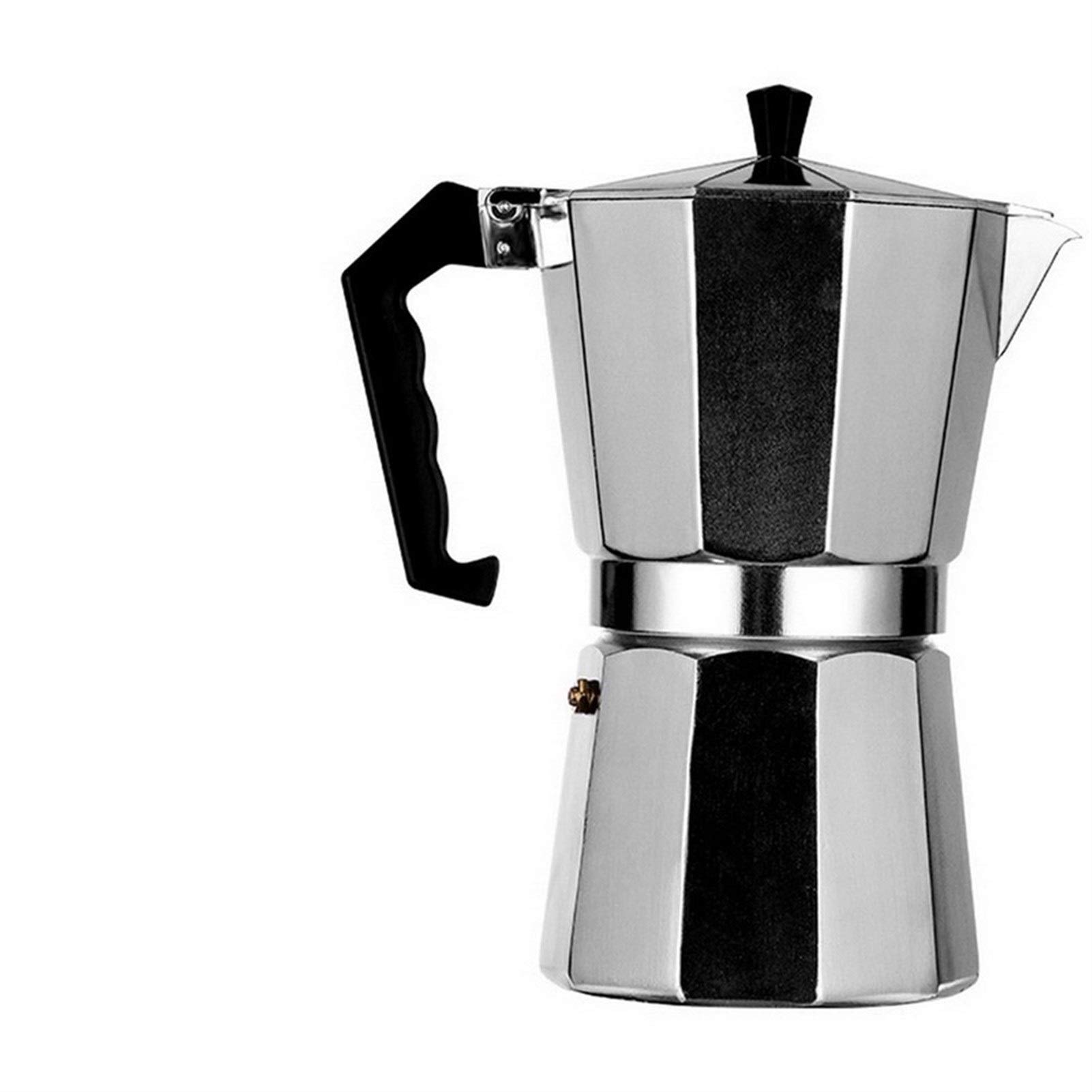 Premium Aluminum Coffee Maker - Durable Espresso Percolator Pot for Home & Office - 50ml to 600ml Capacity (600ml, Silver) - Perfect for Camping, Gifts & Daily Brewing