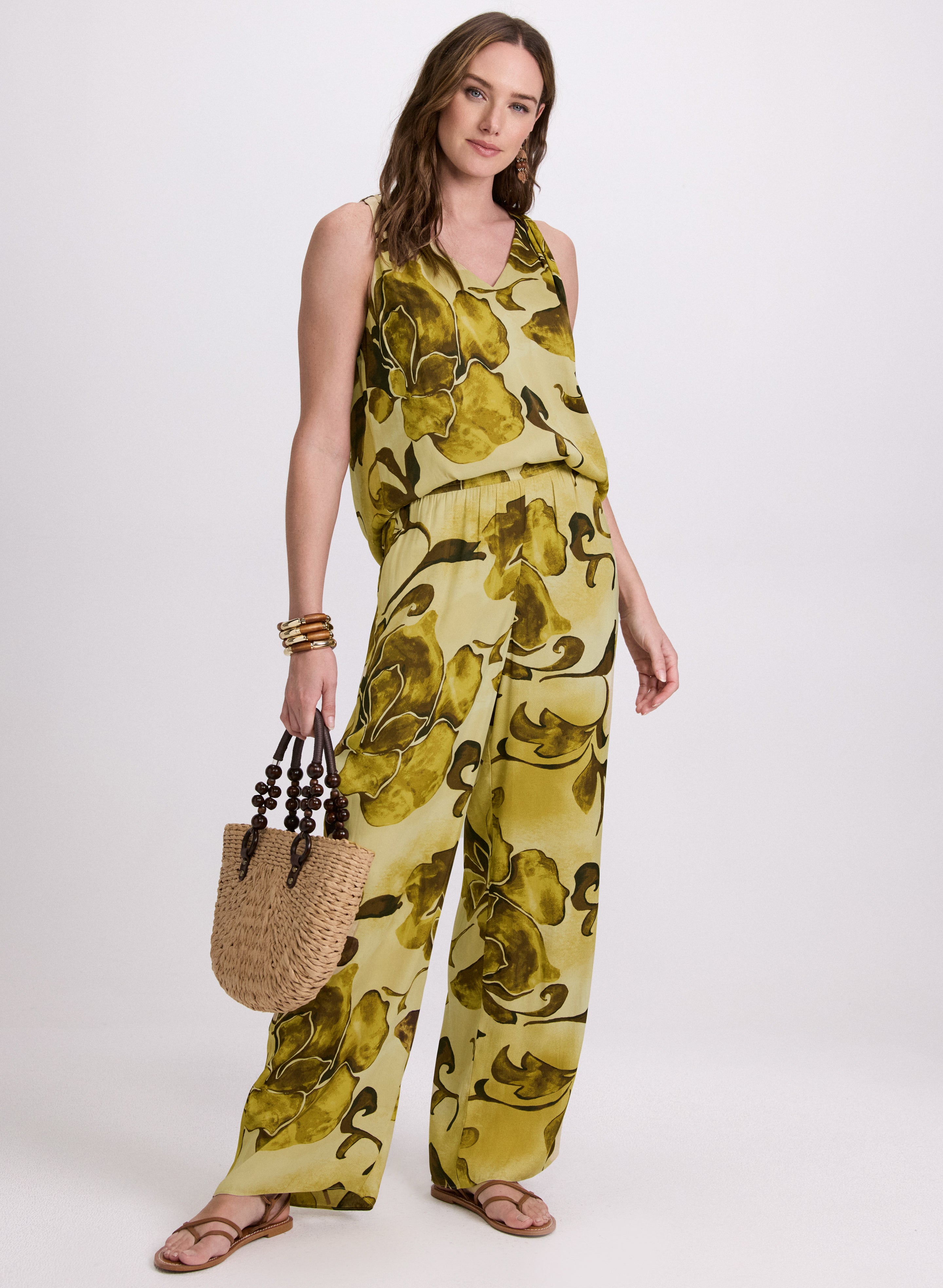 Floral Sleeveless Blouse for Women - Summer Boho Chic Tops - Casual & Party Wear - Perfect for Beach, Vacation and Date Nights