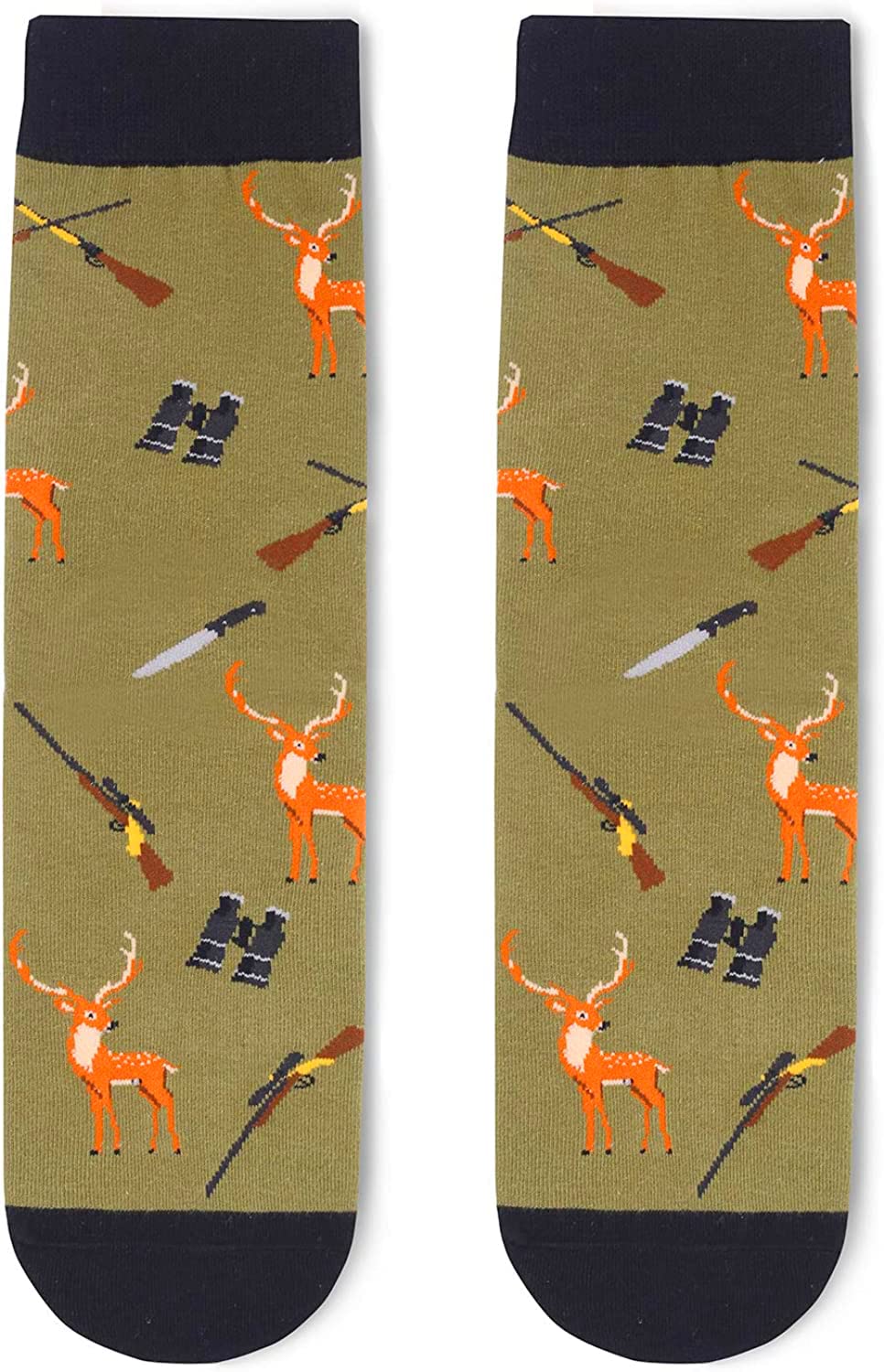 HappyPop Hunting Gifts for Men & Boys - Deer Hunter Socks for Men Who Have Everything - Perfect for Hunting Trips, Outdoor Adventures & Gifts for Hunters