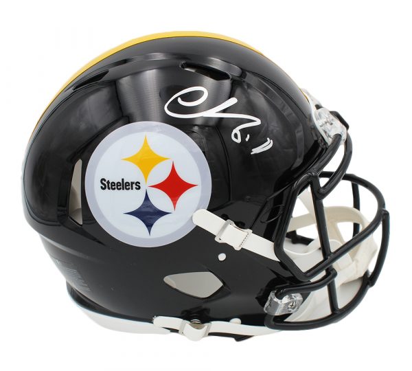 Chase Claypool Autographed Pittsburgh Steelers NFL Helmet - Limited Edition Signed Football Memorabilia for Collectors & Fans - Perfect for Man Cave, Sports Room Decor, or Gift for Steelers Fans