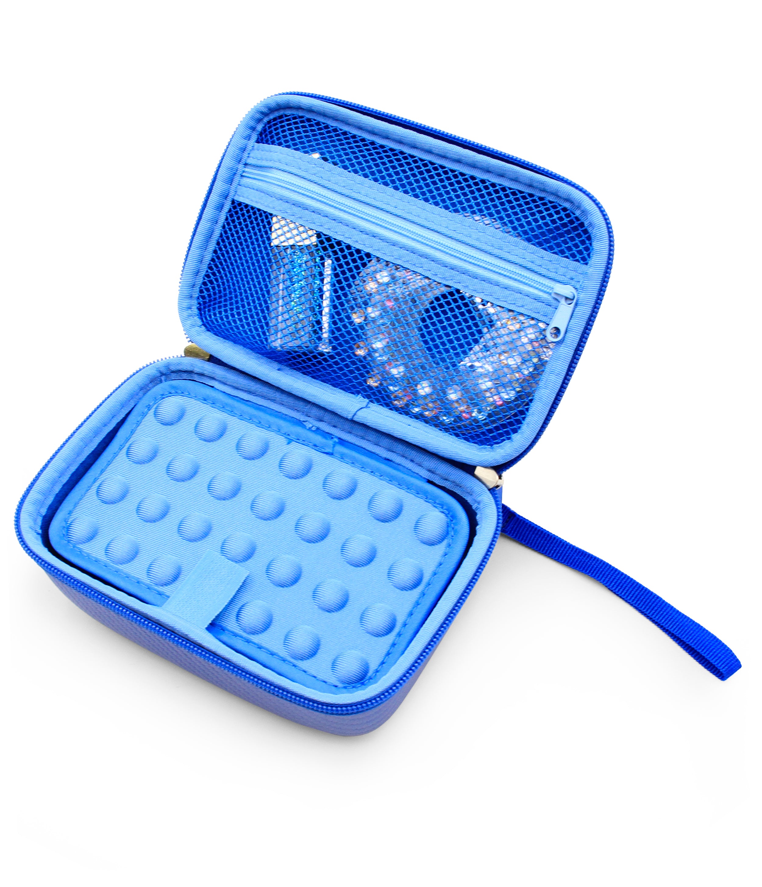CASEMATIX Travel Case with Wrist Strap for Blinger Deluxe Set - Storage Organizer for Hair Jewels, Nail Gems & Children's Accessories - Perfect for Travel, Parties & DIY Beauty Projects
