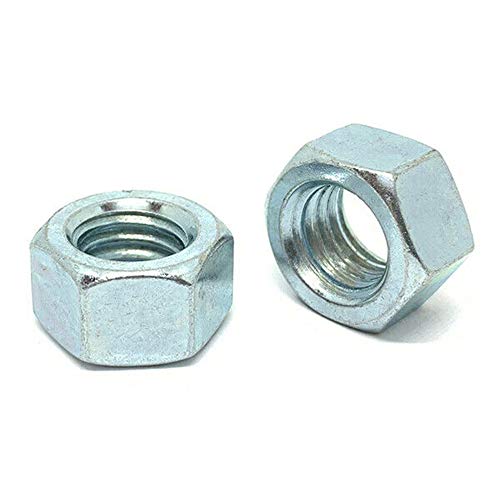 10 Pack M12-1.75 Class 10 Zinc Plated Hex Nuts - Heavy Duty Fasteners for Automotive, Machinery & Construction Projects