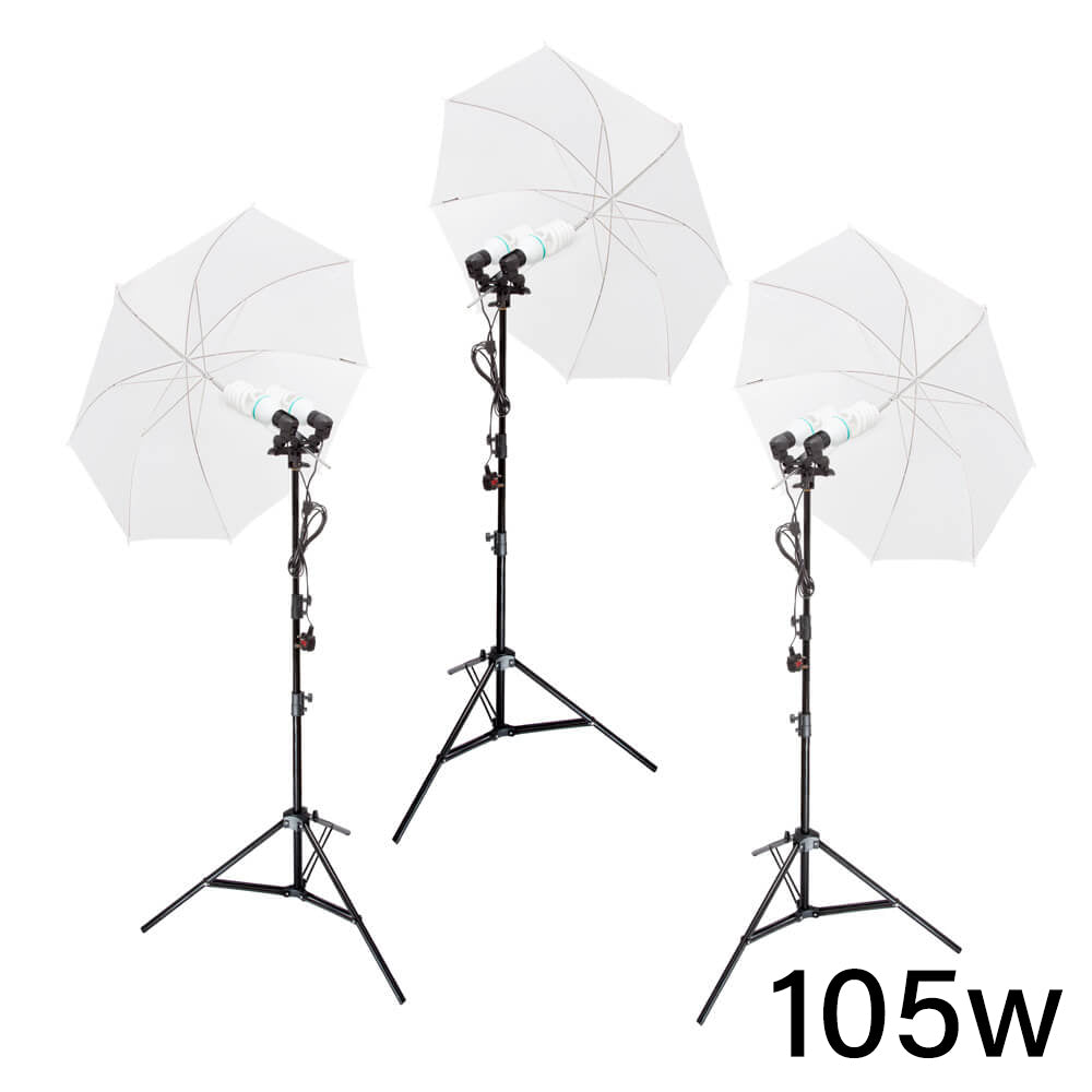 DUOLiTE E27 Continuous Lighting Three Head Kit - Professional Studio Light for Photography, Videography, and Live Streaming - Perfect for YouTube, TikTok, and Product Photography