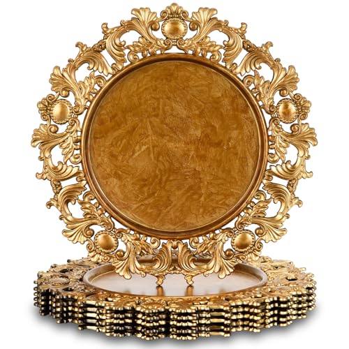 Embossed Rim-Brownish Gold