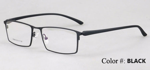 Premium Alloy Frame Eyeglasses for Men - Business Style Full Frame 9068 | Lightweight & Durable for Office, Reading & Daily Wear