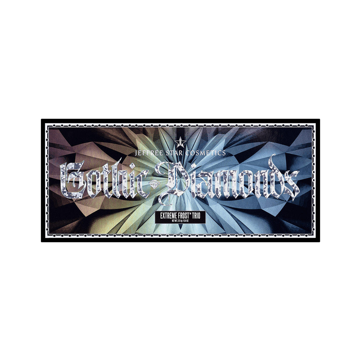 Palette Extreme Frost Gothic Diamonds Makeup Highlighter - Vegan & Cruelty-Free Shimmer Powder for Face & Body - Perfect for Halloween, Cosplay & Gothic Makeup Looks