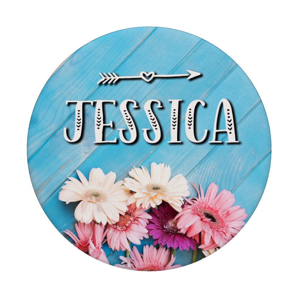 Jessica Flowers Gift - Handcrafted Rose in Pink, Blue & Black on Barnwood - Perfect for Birthdays, Anniversaries & Home Decor