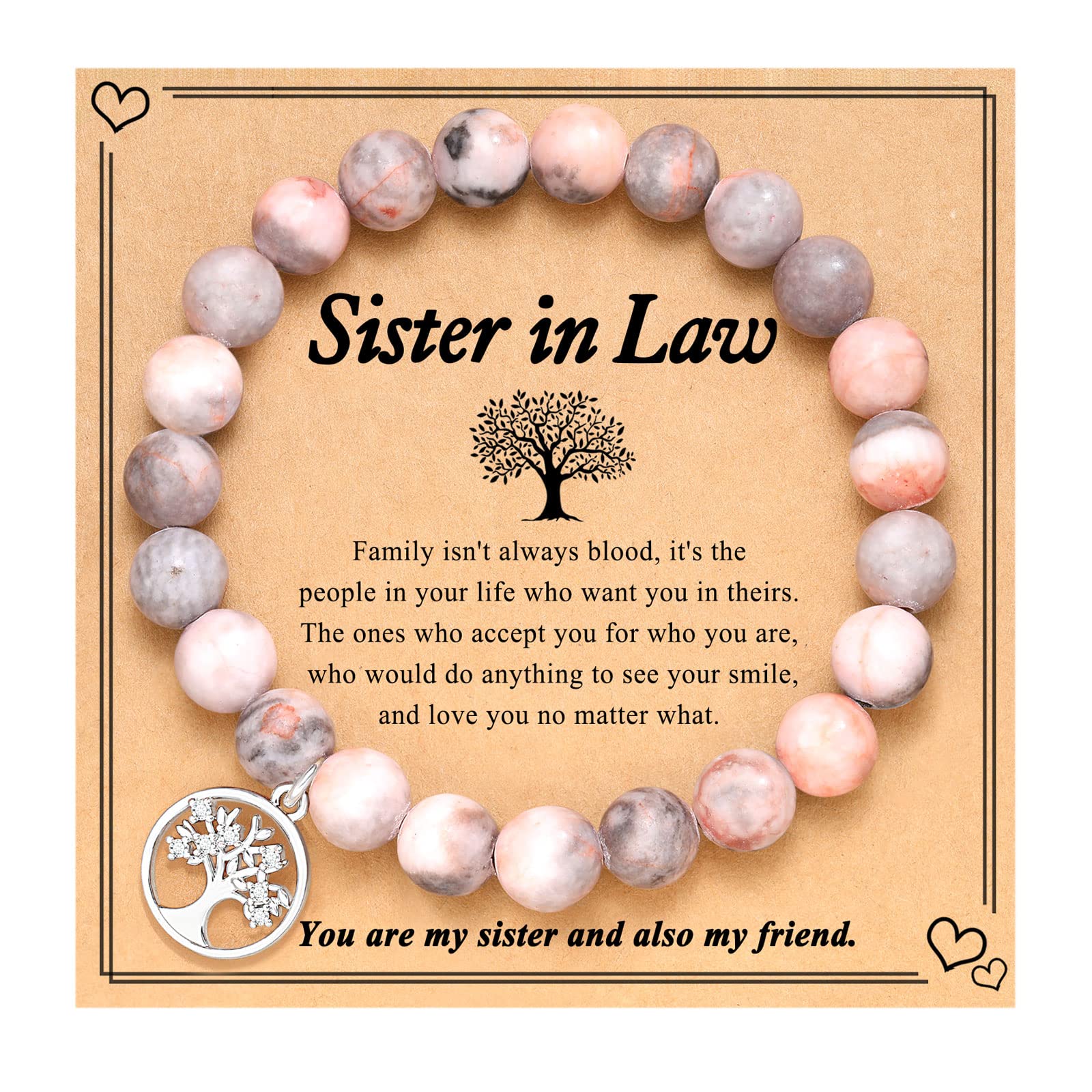 Tree of Life Bracelet for Women - Spiritual Jewelry Gift for Grandma, Mom, Aunt, Sister & Teacher - Birthday, Christmas, Wedding & Mother's Day Present - Perfect for Meditation, Yoga & Daily Wear