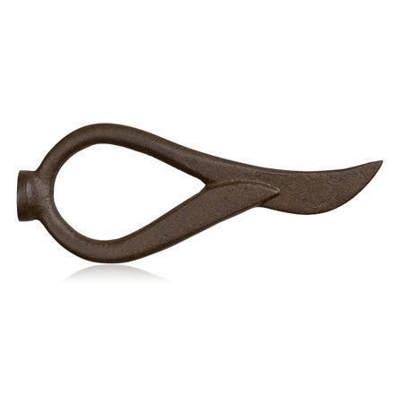 Helser Artigiani Flame Finial - Handcrafted Metal Decorative Finial for Home & Garden - Perfect for Fireplace Mantels, Gates, and Outdoor Decor