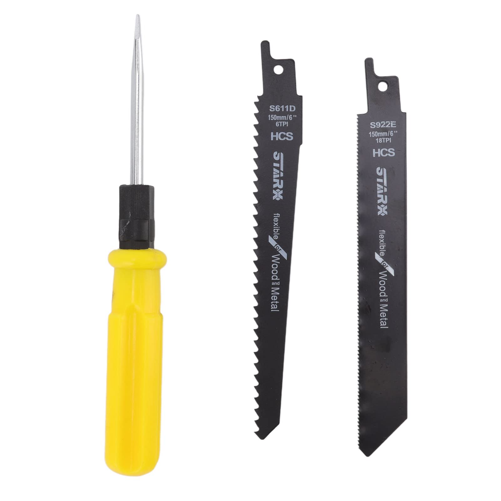 Fdit Cordless Reciprocating Saw - 20V Electric Handheld Saw for Wood, Metal, PVC Cutting - Perfect for DIY Projects, Home Renovation & Construction Work