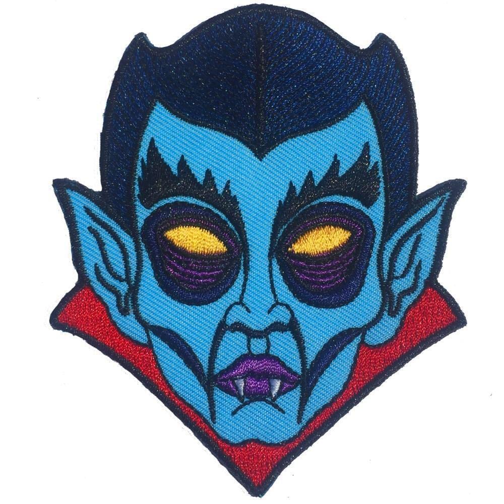 Graves Monster Dracula Patch - Kreepsville Vampire Embroidered Iron On Applique for Halloween Costumes, Jackets & DIY Crafts