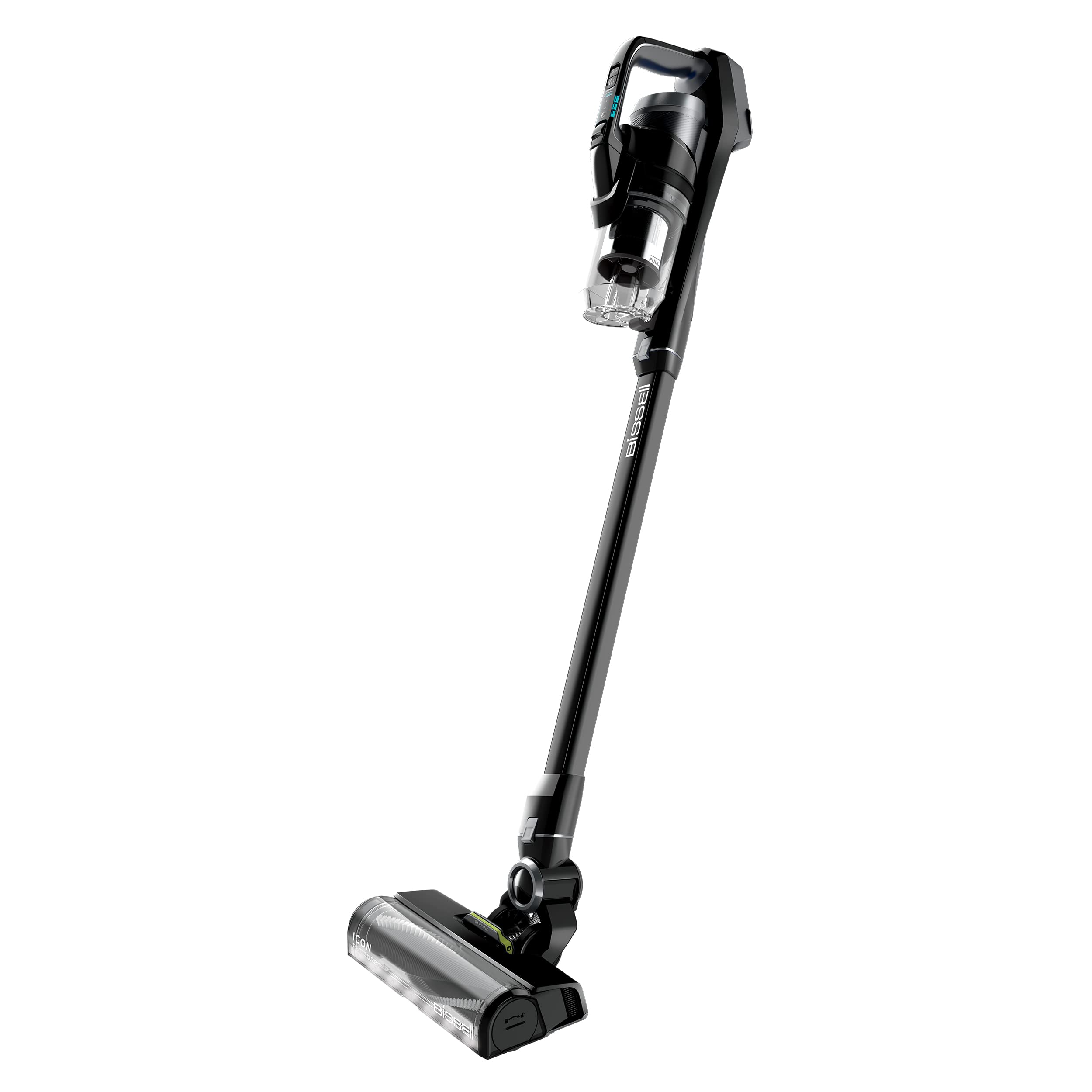 Bissell ICONPet Turbo Vacuum - Powerful Turbo Boost Suction, Tangle-Free Brush Roll, Parking Brake, LED Crevice & Dusting Brush, LED Motorized TurboBrush, Wall Mount Included - Perfect for Pet Hair Removal on Carpets, Hard Floors & Furniture
