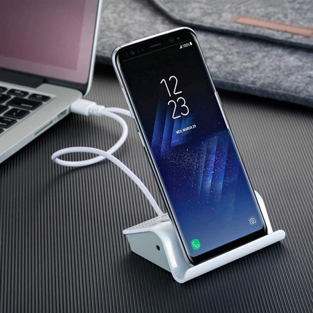 4-Port USB 3.0 Hub with Stand - High Speed Data Transfer USB Splitter Adapter for PC, Laptop, Mac - Perfect for Home Office, Gaming & Multi-Device Charging Station