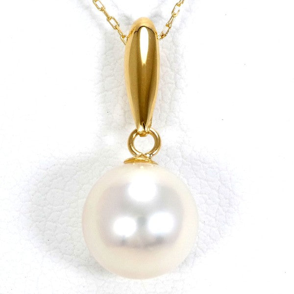 18K Yellow Gold Pearl Necklace for Women - Elegant Bridal Jewelry, Wedding Gift, Anniversary Present, Party Accessory