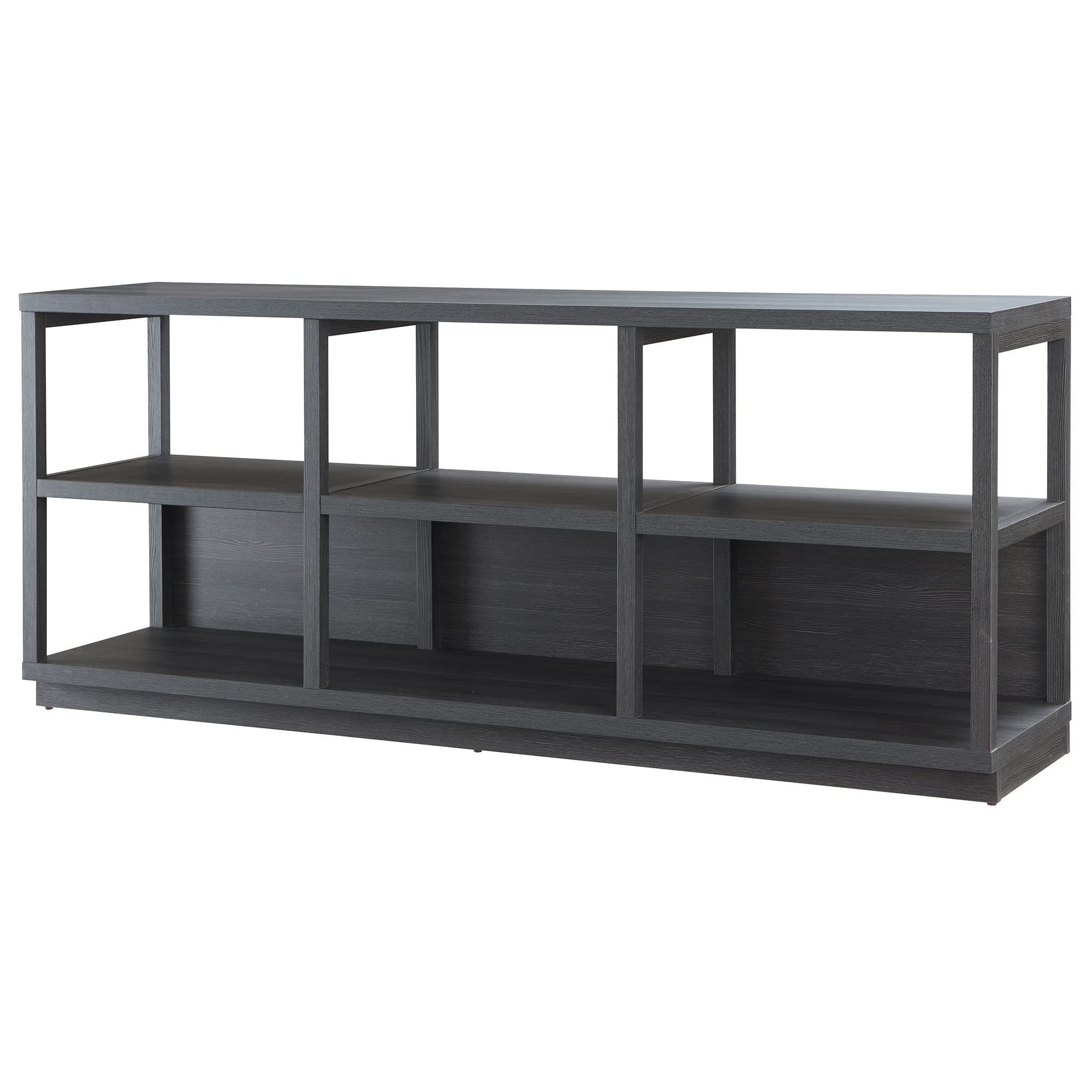 Thalia 80-Inch Rectangular TV Stand in Charcoal Gray - Modern Entertainment Center for Living Room, Bedroom & Home Theater