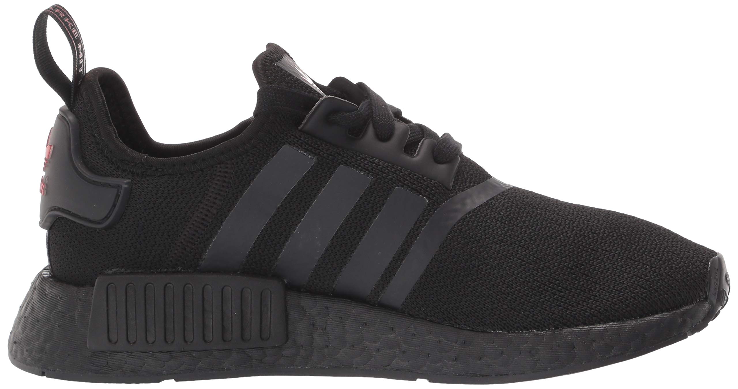 adidas Originals Women's NMD_R1 Sneakers - Black/Black/Scarlet | Size 8.5 US | Running Shoes for Women, Gym Workout & Casual Wear