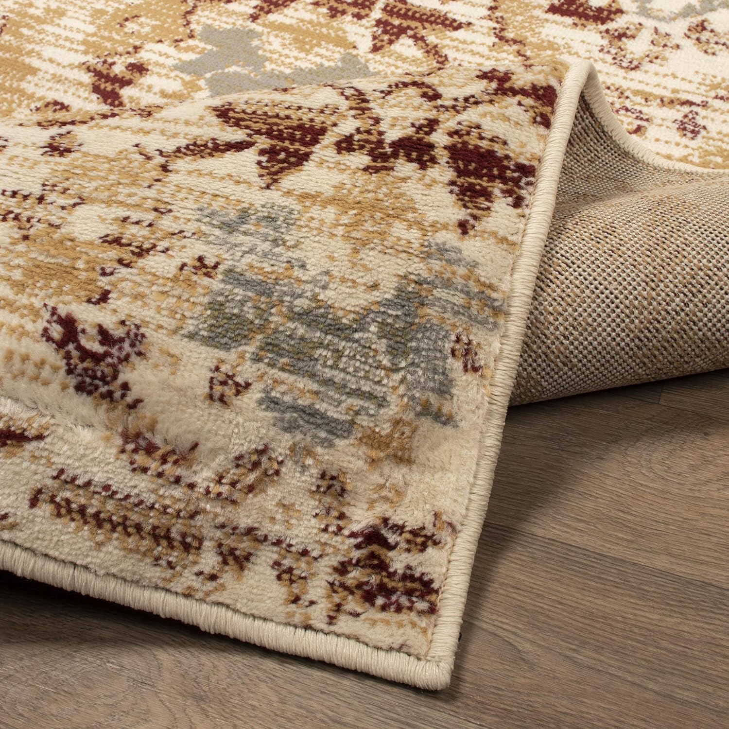 Tamara Modern Diamond Geometric Indoor Area Rug - Soft Non-Slip Living Room Carpet for Bedroom, Dining Room & Home Decor