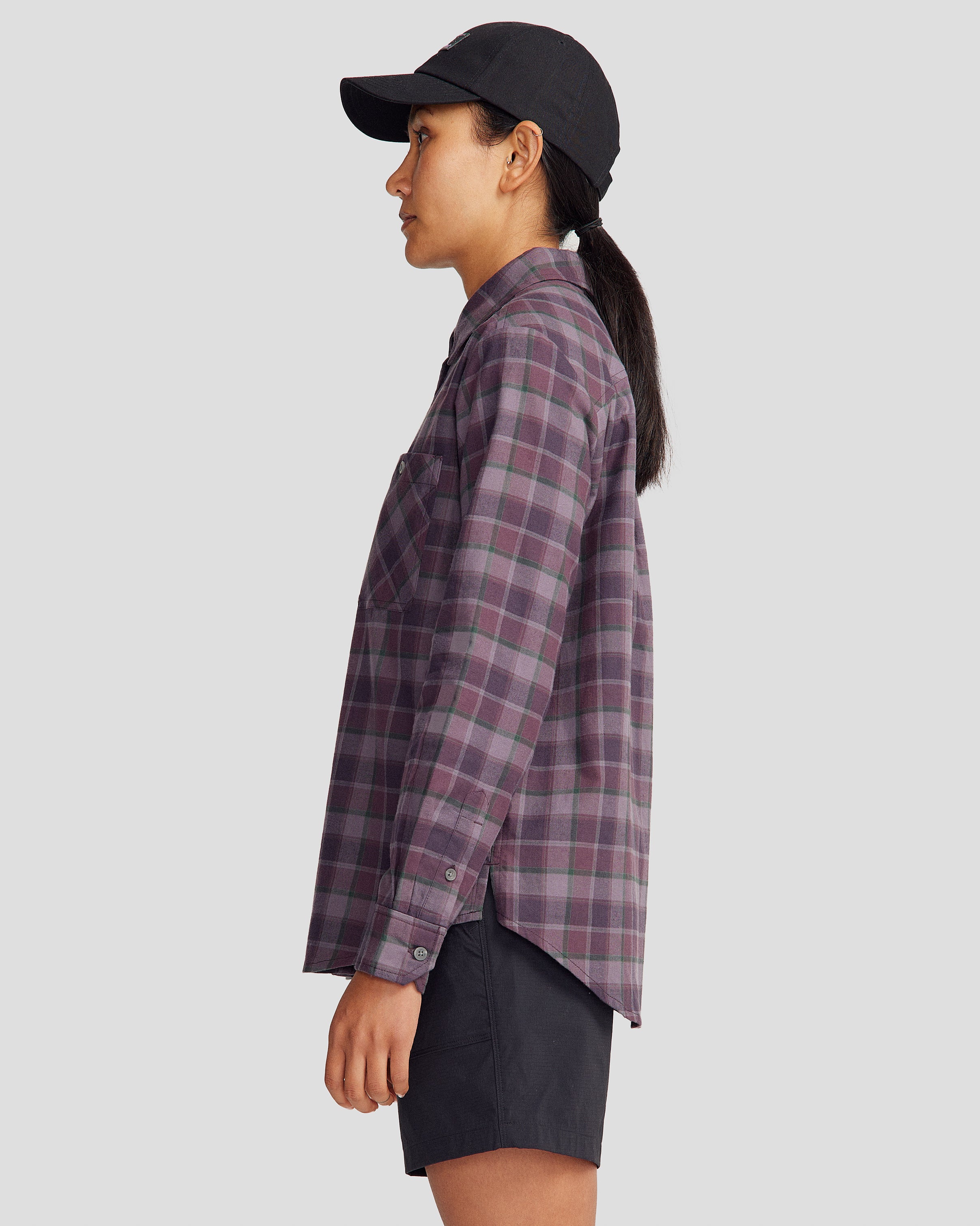 Fyfe Women's Long Sleeve Plaid Shirt - Soft Comfortable Casual Top for Work, Outfits & Fall Fashion | Office Wear, Daily Outings & Layering Essential