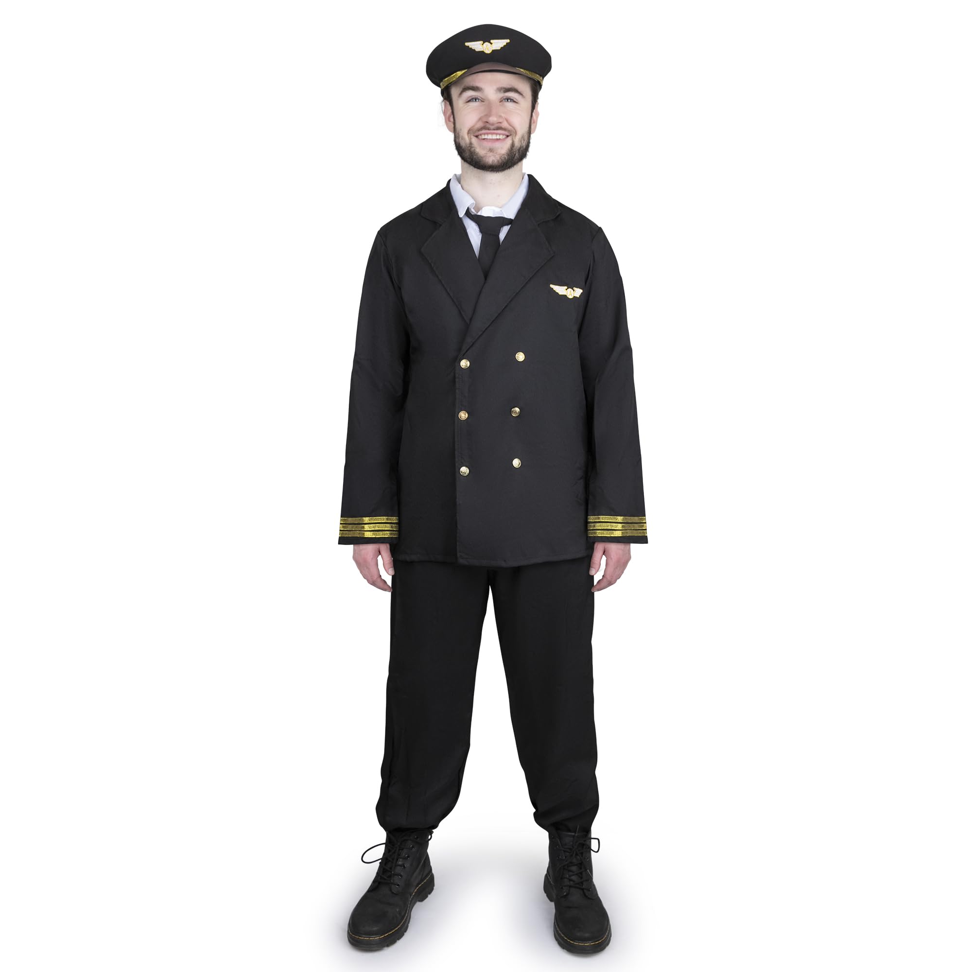 Pilot Costume for Adults - Airline Captain Uniform for Men | Halloween, Cosplay & Themed Parties | Dress Up America