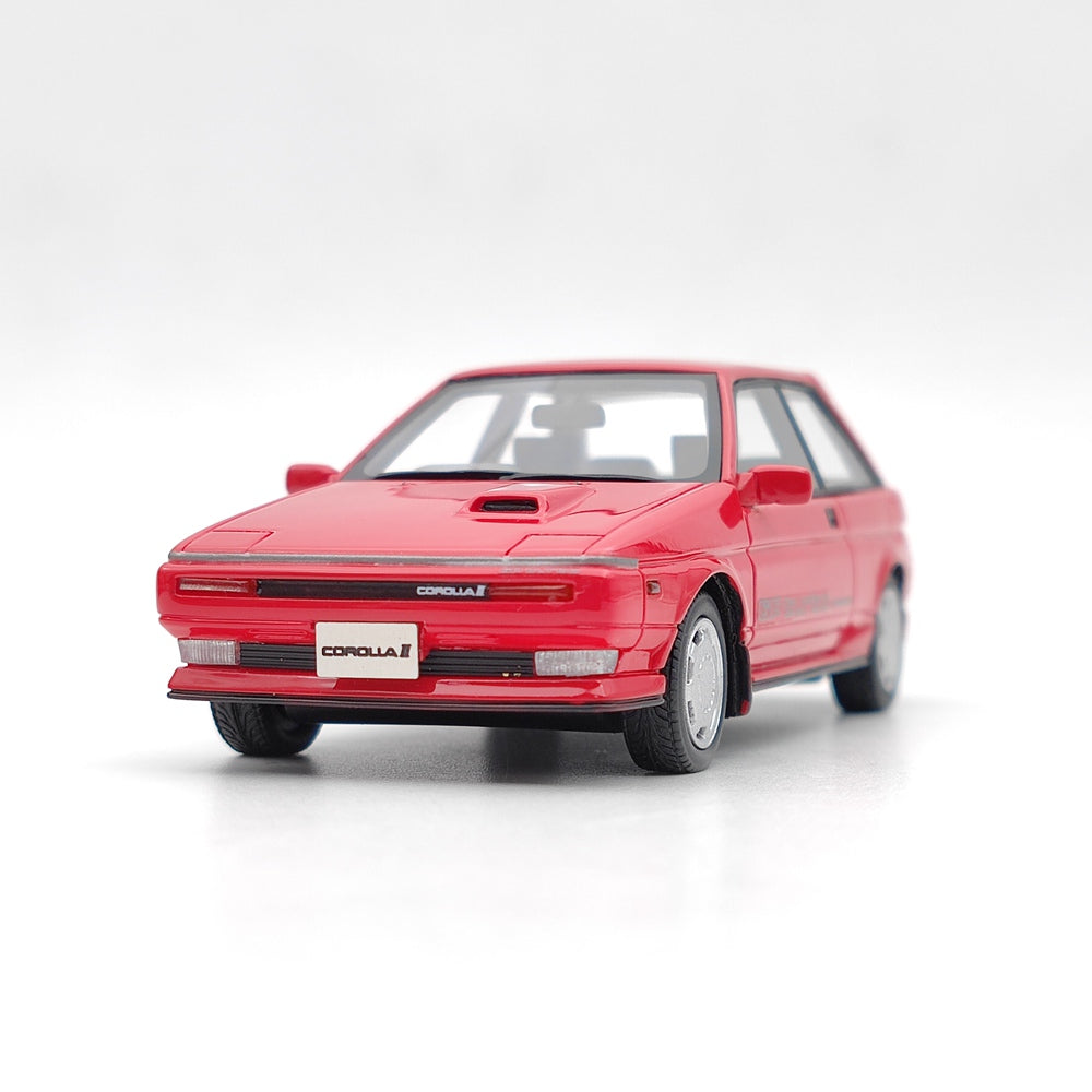 1/43 Scale Hi-Story Toyota Corolla II Retra GP Turbo Sports Package 1986 HS336 Resin Model Car - Collectible Diecast Vehicle for Car Enthusiasts & Display in Home/Office Decor