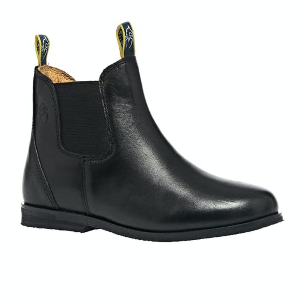 Shires Moretta Fiora Kids' Jodhpur Riding Boots - Black | Equestrian Horseback Riding & Show Competition Footwear for Children