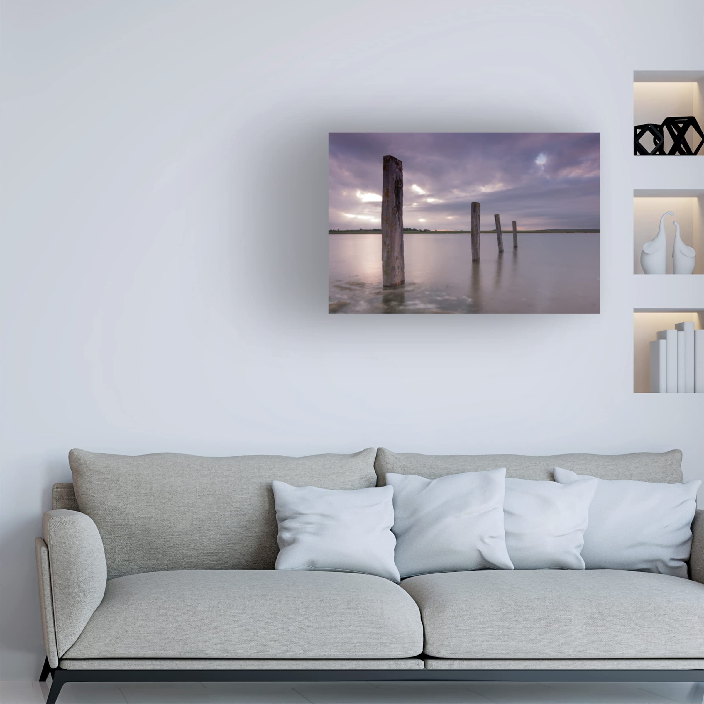 John Holmes 'Four Tall Men' Canvas Wall Art Print - Modern Home & Office Decor - Perfect for Living Room, Bedroom, or Office Spaces