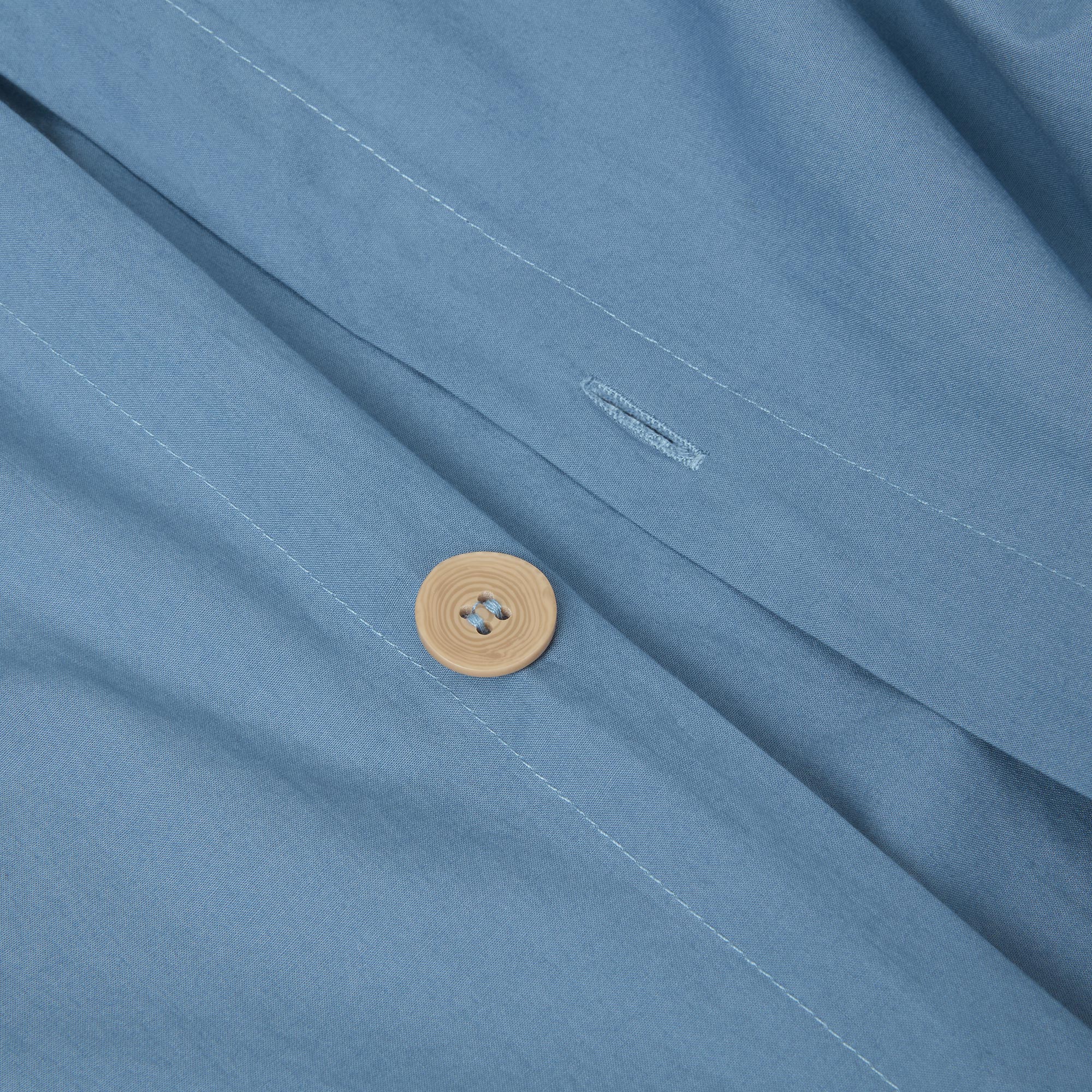 Premium Cove Blue Washed Percale Cotton Duvet Cover Set - Soft 100% Cotton Bedding for Luxury Comfort | Perfect for Master Bedroom, Guest Room & Vacation Homes