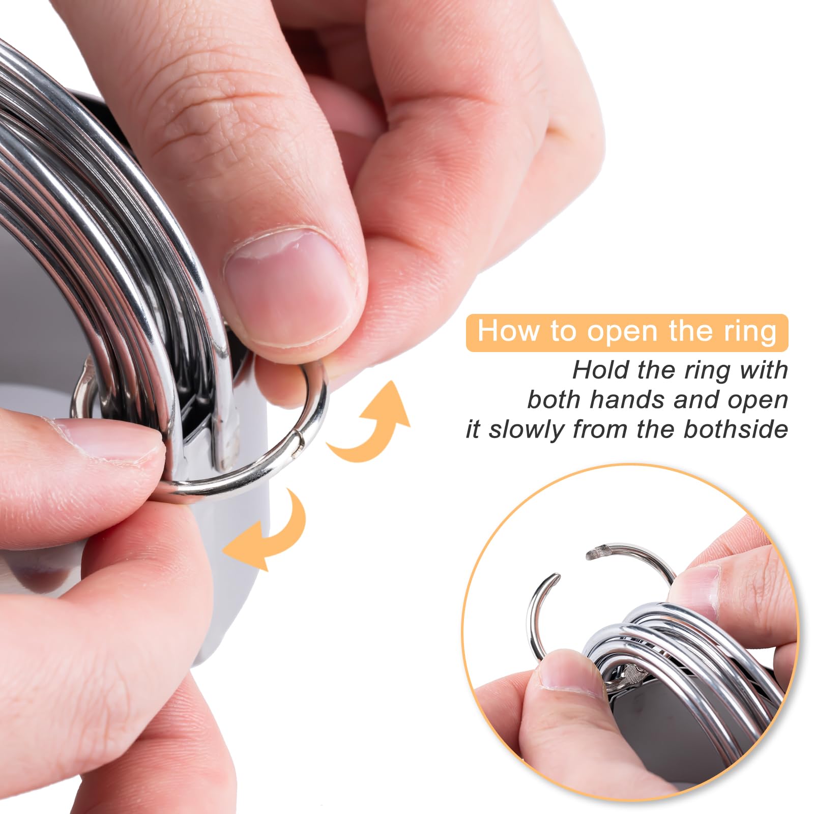 5-Piece Stainless Steel Round Biscuit & Cookie Cutter Set with Handles - Professional Baking Tools for Cakes, Pastries, Pies & Dough - Perfect for Holiday Baking, Birthday Parties & Home Kitchen Use