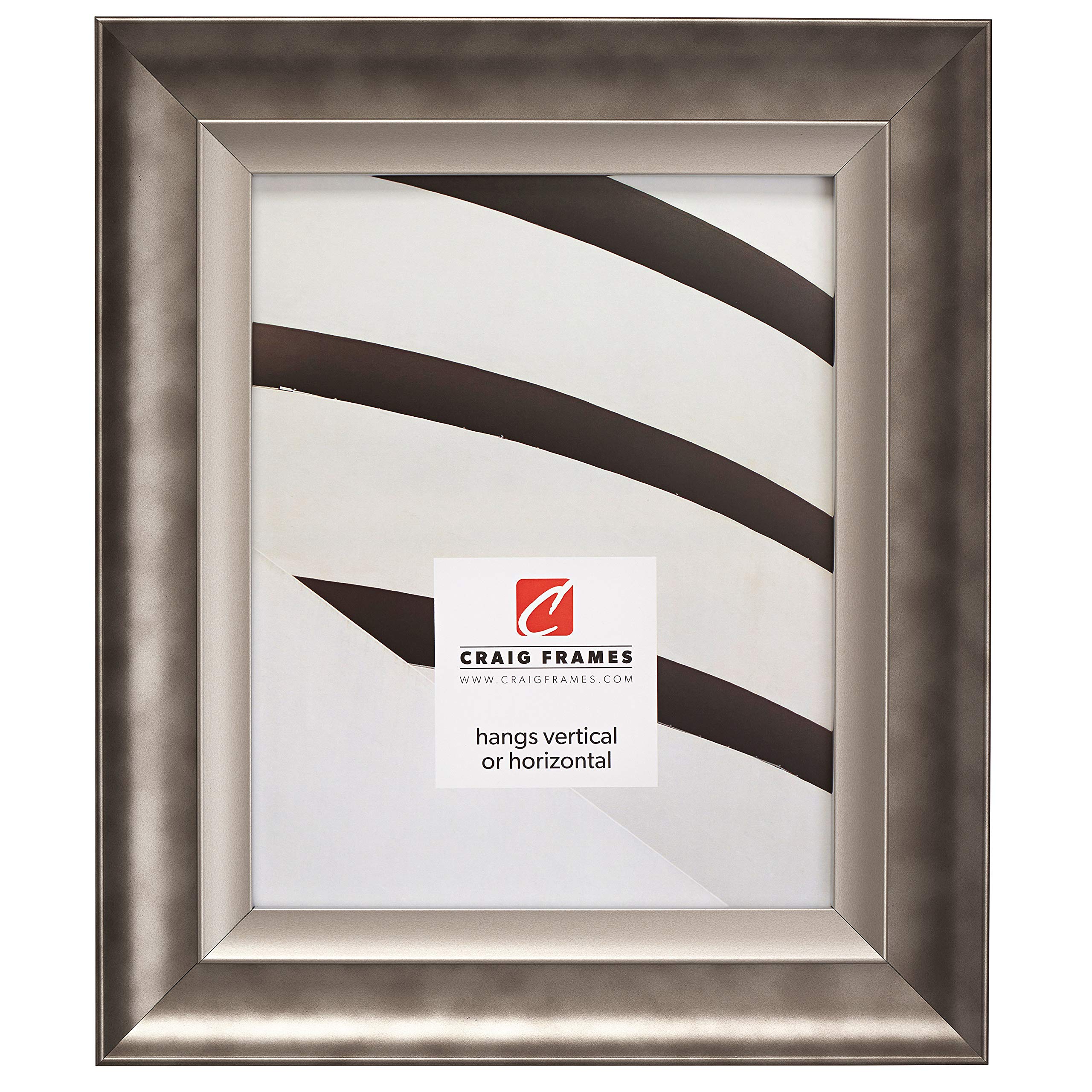 Craig Frames Ventura 17x22 Inch Pewter Picture Frame - Perfect for Wall Art, Family Photos & Home Decor