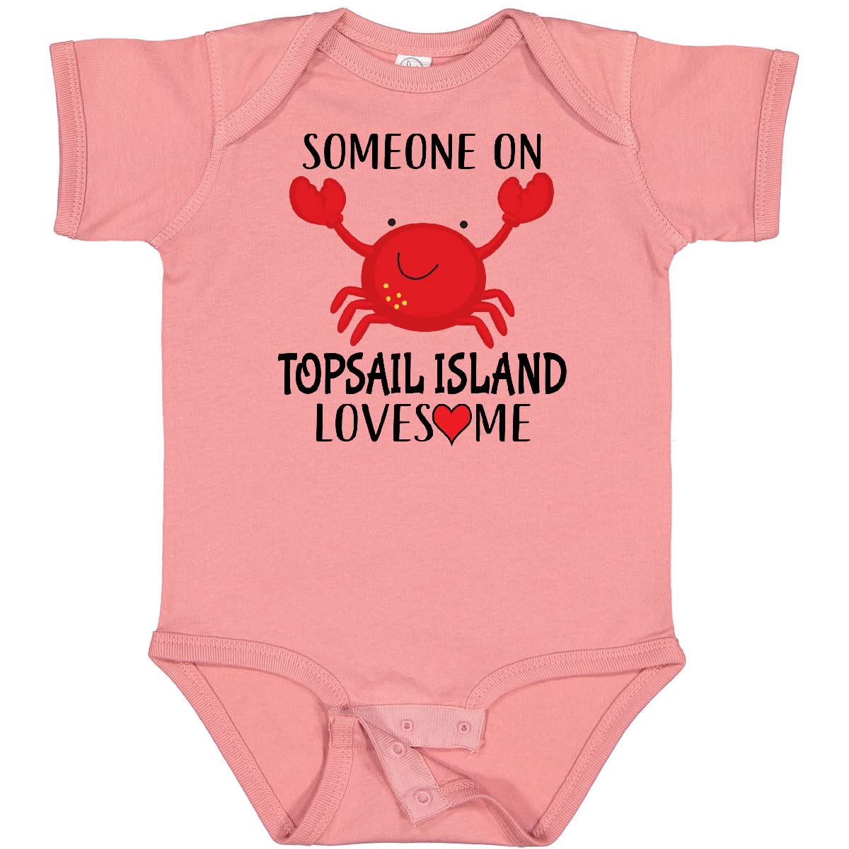 Inktastic 'Someone on Topsail Island Loves Me' Baby Bodysuit - Soft Cotton Onesie for Infants, Cute Beach-Themed Gift for New Parents, Perfect for Family Vacations & Photo Shoots