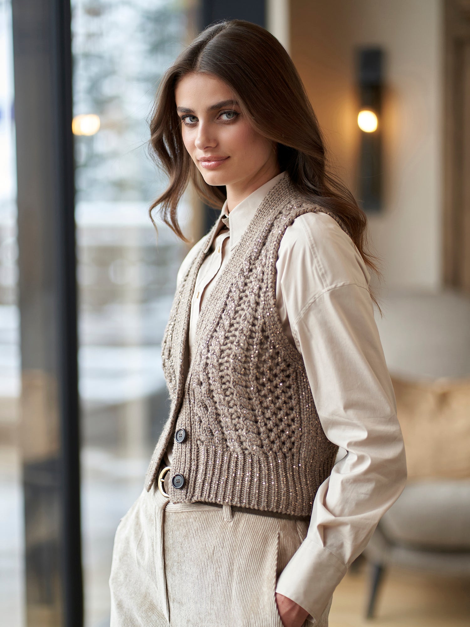 Luxury Cashmere Knit Vest for Women - Soft & Warm Winter Pullover Sweater - Perfect for Office, Travel & Casual Outfits