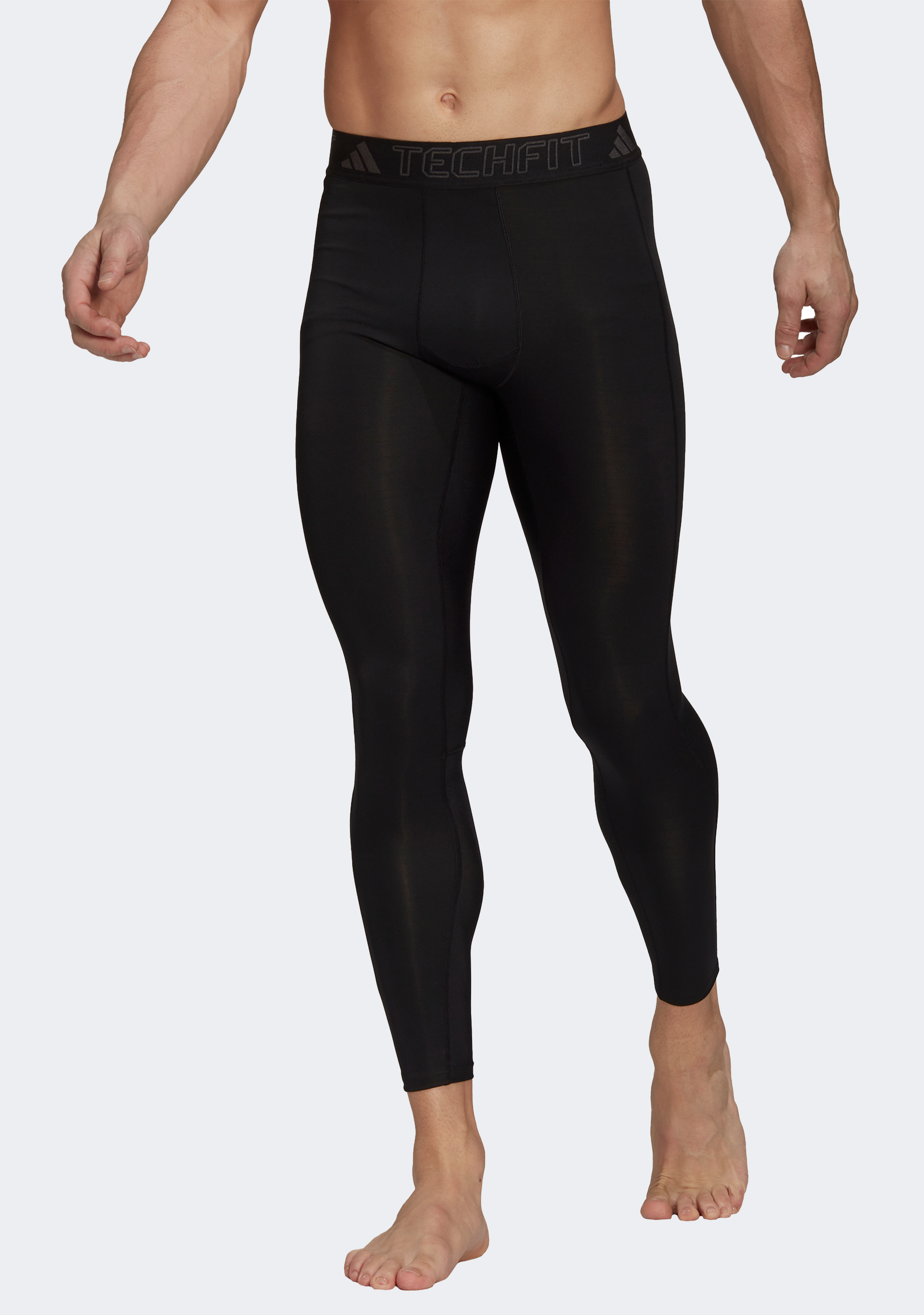 Adidas Men's TechFit Long Tight - Compression Workout Pants for Running, Gym & Training - Moisture-Wicking & Breathable Performance Leggings