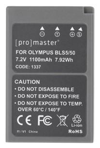 Promaster 1337 Li-ion Replacement Battery for Olympus BLS-5 & BLS-50 Cameras - High Capacity, Long Lasting Power for Photography & Travel