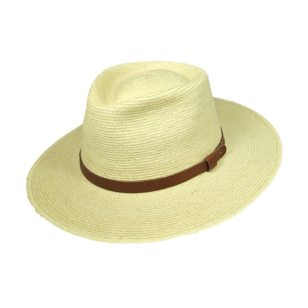 Stylish Guatemalan Palm Leaf Straw Fedora Hat - Handwoven Tear Drop Design for Men & Women - Perfect for Beach, Summer Outfits & Outdoor Adventures