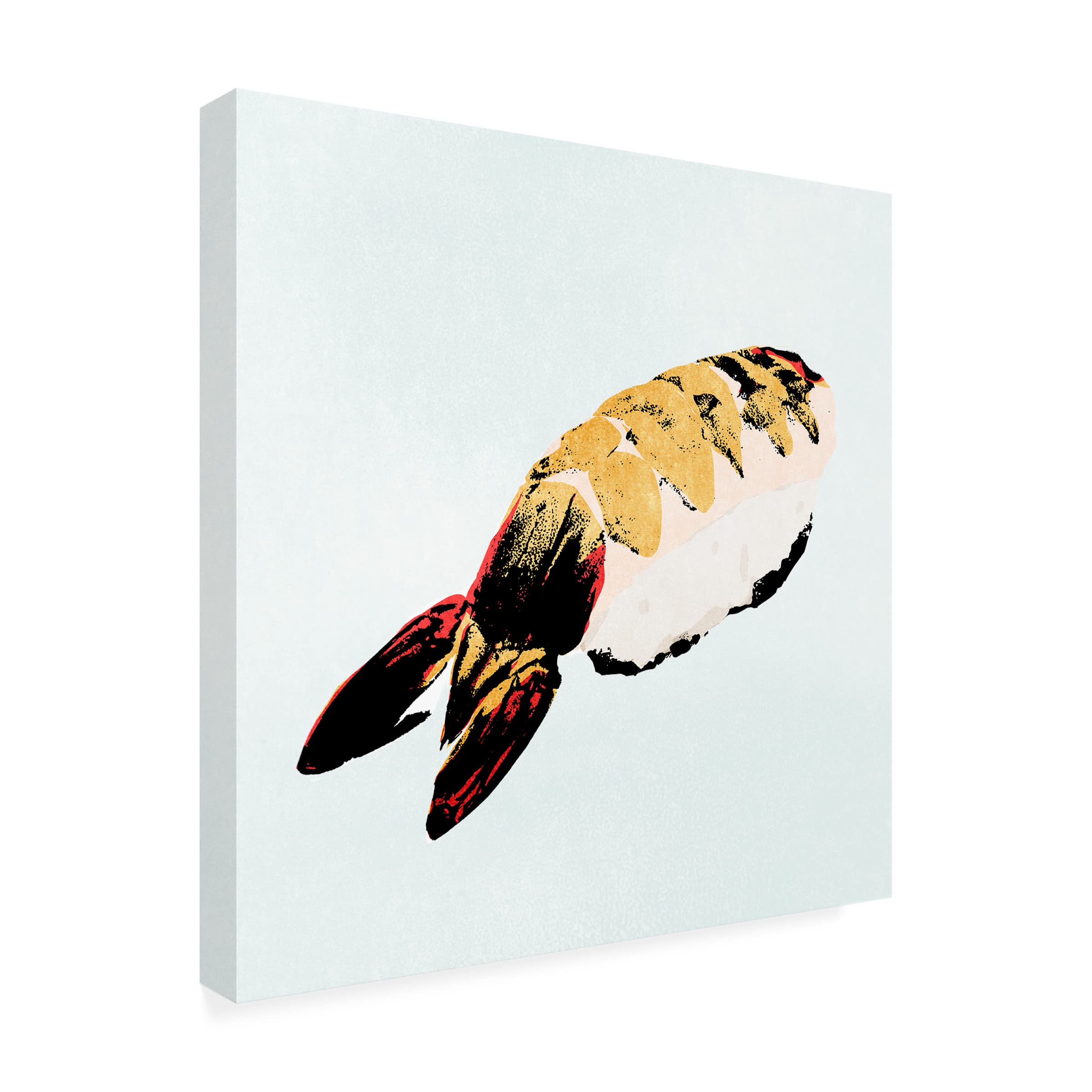 Annie Warren 'Sushi Style VII' Canvas Wall Art Print - Modern Japanese Food Themed Decor for Dining Room, Kitchen & Office
