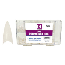 300-Piece Stiletto Nail Tips - Natural Acrylic False Nails for Salon & DIY Manicures - Long Lasting Press-On Nails for Parties, Weddings & Special Occasions