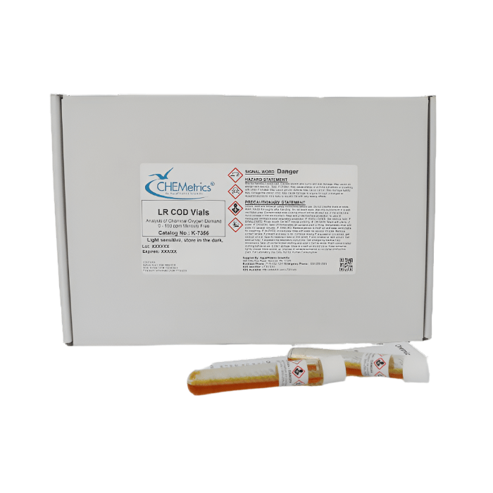 LR COD Vials Mercury Free Method: Dichromate Reactor Digestion for Water Quality Testing | EPA Compliant COD Analysis Kit for Wastewater Treatment & Environmental Monitoring